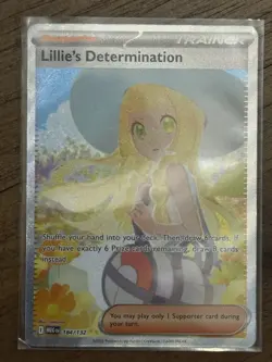 Pokemon TCG Lillie’s Determination 184/132 SIR Mega Evolutions NM/M - Image 1