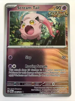 Pokemon TCG Paradox Rift Scream Tail Reverse Holofoil 086/182 NM - Image 1