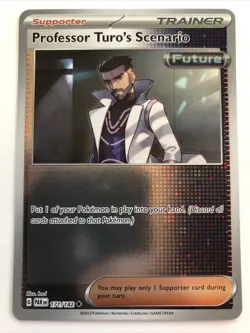 Pokemon TCG Paradox Rift Professor Turo's Scenario Reverse Holofoil 171/182 NM - Image 1