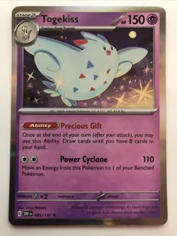 Pokemon TCG Obsidian Flames Togekiss Holofoil 085/197 NM Rare - Image 1