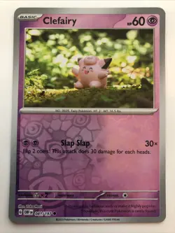 Pokemon TCG Obsidian Flames Clefairy Reverse Holofoil 081/197 NM - Image 1