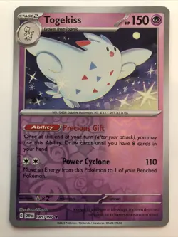 Pokemon TCG Obsidian Flames Togekiss Reverse Holofoil 085/197 NM Rare - Image 1