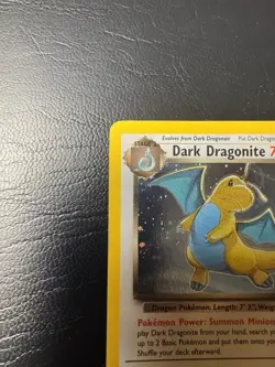 Dark Dragonite Holo Pokemon Team Rocket 5/82 Rare LP Excellent Condition Vintage - Image 2