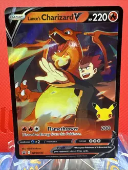 Lance's Charizard V Black Star Promo SWSH133 Pokemon TCG NM - Image 1