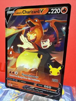 Lance's Charizard V Black Star Promo SWSH133 Pokemon TCG NM - Image 3