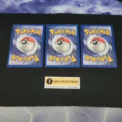 Lot of (3) 1999 Pokemon Jungle Set Unlimited Butterfree 33/64 PL/DMG - Image 2