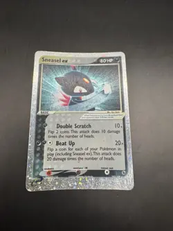 Pokemon TCG Sneasel EX 103/109 EX Ruby & Sapphire Ultra Rare Holo - Image 2
