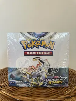 $70 OFF ‘PLUSAVE’ Pokemon TCG Brilliant Stars Booster Box Sealed - Image 1