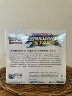 $70 OFF ‘PLUSAVE’ Pokemon TCG Brilliant Stars Booster Box Sealed - Image 2