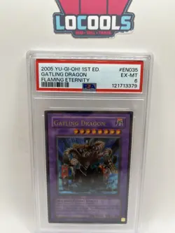 Yu-Gi-Oh! Gatling Dragon 1st Edition Rare FET-EN035 PSA 6 - Image 1