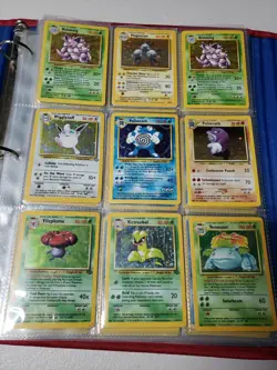 Vintage Pokemon Base Set TCG Card Collection Binder 1ST Editions, Promos,shadow - Image 1