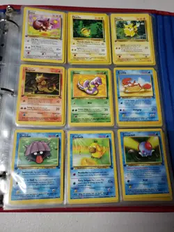 Vintage Pokemon Base Set TCG Card Collection Binder 1ST Editions, Promos,shadow - Image 5
