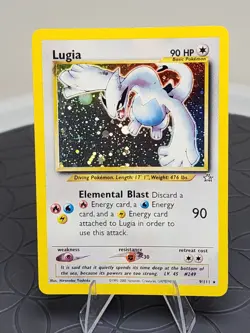 Pokemon Lugia Holo Rare Card 9/111 Neo Genesis Excellent Condition MP - Image 1