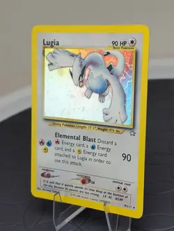 Pokemon Lugia Holo Rare Card 9/111 Neo Genesis Excellent Condition MP - Image 2