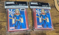 2x Bushiroad High Grade Card Sleeves - Marvel - Captain Marvel - 75 Count - Image 1