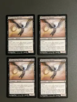 4x Whispering Specter | New Phyrexia | MTG Magic Cards - Image 1