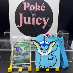 2024 Vaporeon Card Silicone Display Frame Case Pokemon TCG S-Chinese IN STOCK - Image 1