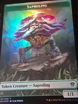 Dragon - Saproling token FOIL , Dominaria United , NM ,MTG , FREE SHIPPING - Image 4