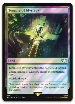 Temple of Mystery (Surge Foil) #299 (NM) - MTG - Warhammer 40K Commander (40K) - Image 1