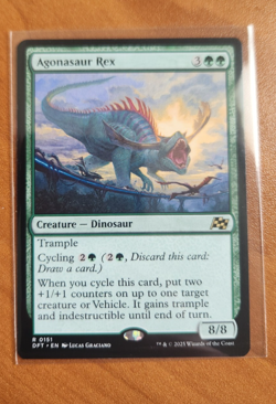 Magic MTG Agonasaur Rex DFT 0151 Regular Rare - NM condition - Image 1