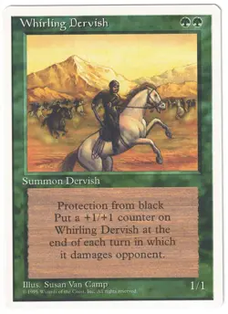 Magic: The Gathering (MTG 4th Edition) 1995 - Whirling Dervish - Image 1