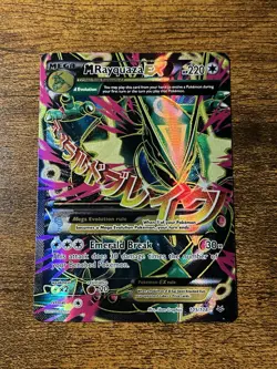 Pokemon TCG Roaring Skies Holo Full Art Ultra Rare Card M Rayquaza EX 105/108 - Image 1