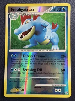 Feraligatr 8/123 Pokemon 2007 Mysterious Treasures Reverse Holo MP - Image 1
