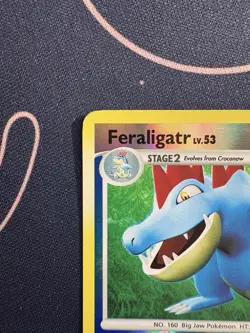 Feraligatr 8/123 Pokemon 2007 Mysterious Treasures Reverse Holo MP - Image 5