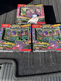 ENGLISH Pokemon TCG 3 Battle Decks 2- Mega Gengar EX 1- Mega Diancir- IN HAND! - Image 1