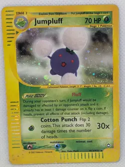 Jumpluff H13/H32 Aquapolis Holo Rare Pokemon TCG Nintendoe-reader vintage MP - Image 1