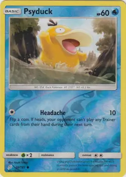 NM-Mint Psyduck - 26/181 - Common - Reverse Holo Pokemon Team Up - Image 1