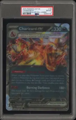 2025 Pokemon SVP-EN Charizard EX Lenticular Jumbo #196 - PSA 8 - Image 1