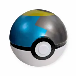 Moon Ball Pokemon Collectible Tin: Blue and Grey Pokeball (Empty) - Image 1