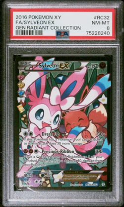 2016 Pokemon XY Generation Radiant FA/Sylveon EX PSA 8 NM/MT - Image 1