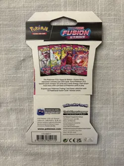 Pokemon TCG Sword & Shield Gengar Art 08 Fusion Strike Sleeved Booster Pack 820650809170 - Image 2
