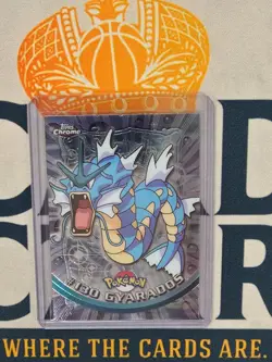 2000 Pokemon Topps Chrome TV GYARADOS #130 Base BC - Image 1