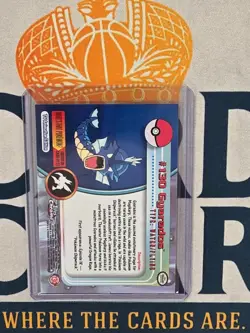 2000 Pokemon Topps Chrome TV GYARADOS #130 Base BC - Image 2