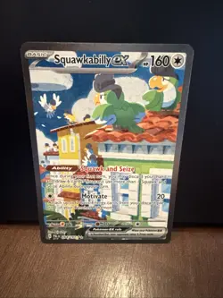 Pokemon TCG Squawkabilly EX 264/193 Paldea Evolved Holo Card, Sir NM Condition - Image 1