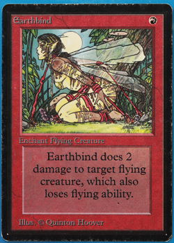 Earthbind Beta HEAVILY PLD Red Common MAGIC GATHERING CARD (ID# 498348) ABUGames - Image 1