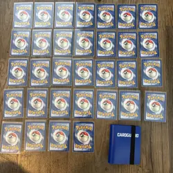 Complete Pokemon Fossil 1st Ed common/uncommon set (31-62) NM/LP + 40card binder - Image 2