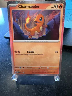 Pokemon Card Charmander 151 Black Star Promo 2023 SVP 047 LP-NM - Image 1