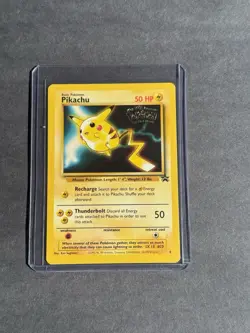 Pokemon TCG Pikachu Black Star Promo #4 The First Movie Promo Rare Card LP - Image 1