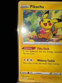 PIKACHU - 52/196 Lost Origina -l NM - Regular Common - Pokemon TCG Card - Image 5