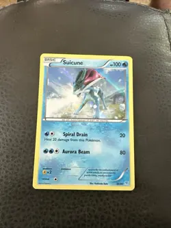 Pokemon TCG Suicune 30/30 Pikachu Libra & Suicune XY Trainer Kit Promo Holo Card - Image 1