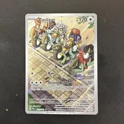 Pokemon TCG Cyclizar Card 215/182 Paradox Rift Illustration Rare NM Condition - Image 1