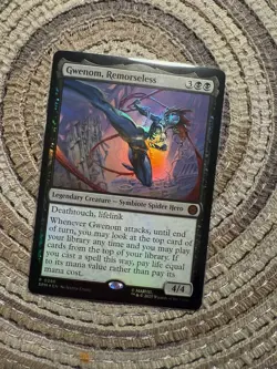 GWENOM, REMORSELESS FOIL - Promo / Mythic - SPM Marvel's Spider-Man MTG - Image 1