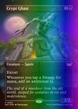 MTG Crypt Ghast (368/402) Duskmourn House of Horror Commander NM FOIL - Image 1