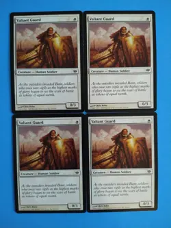 Valiant Guard 4X SP Conflux MTG Magic the Gathering - Image 1