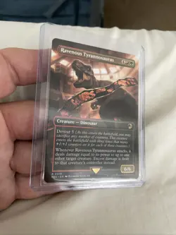 MTG Ravenous Tyrannosaurus Borderless #0018 Regular Finish 1x NM - Image 2