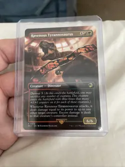 MTG Ravenous Tyrannosaurus Borderless #0018 Regular Finish 1x NM - Image 5